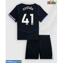 Chelsea Estevao Willian #41 3rd trikot Kinder 2025-26 Kurzarm (+ Kurze Hosen)